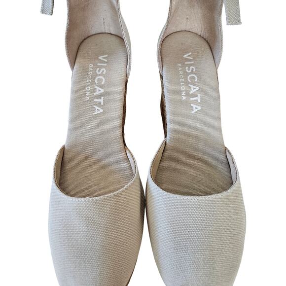 Viscata Estartit Canvas Espadrille Wedges, Size 39 (US 8.5) - Picture 4 of 9